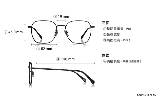 Eyeglasses OWNDAYS | SUN SNP1018N-3S  Gold