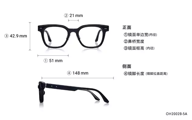 Eyeglasses THE ONE OH2002B-5A  Black
