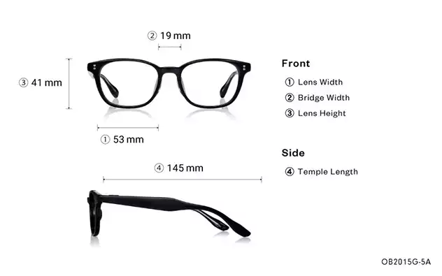 Eyeglasses BACK in BLACK OB2015G-5A  Black 