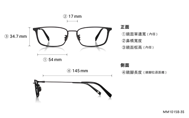 Eyeglasses OWNDAYS | AIR MM1015B-3S  Matte Black