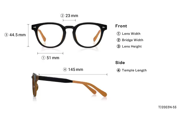 Eyeglasses TOM and JERRY × OWNDAYS TJ2003N-5S Black