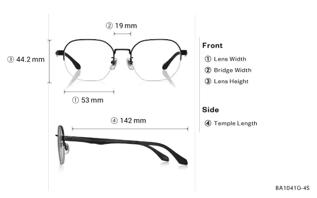 Eyeglasses OWNDAYS | ESSENTIAL BA1041G-4S  Gun 