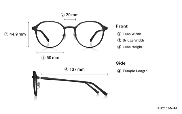Eyeglasses OWNDAYS | AIR AU2116N-4A Brown Demi