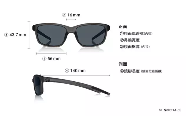 Sunglasses OWNDAYS | SUN SUN8021A-5S  Matte Clear Gray 