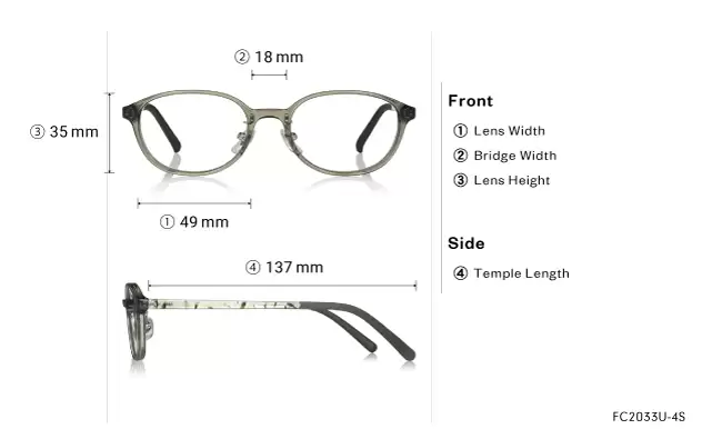 Eyeglasses OWNDAYS | ESSENTIAL FC2033U-4S  Black 