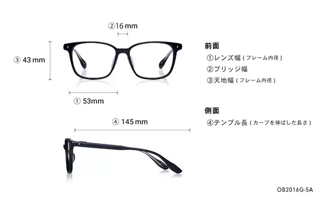 Eyeglasses BACK in BLACK OB2016G-5A  ブラック 
