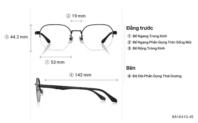 Eyeglasses OWNDAYS | ESSENTIAL BA1041G-4S  Gold 