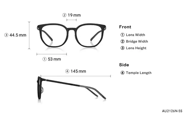 Eyeglasses OWNDAYS | AIR AU2126N-5S  Matte Navy 