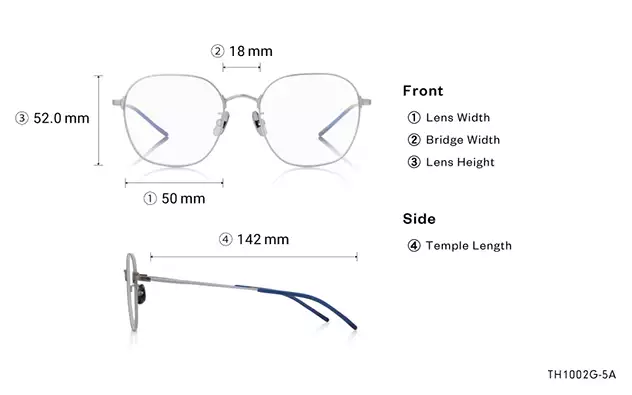 Eyeglasses OWNDAYS 10th ANNIVERSARY TH1002G-5A  Matte Gun