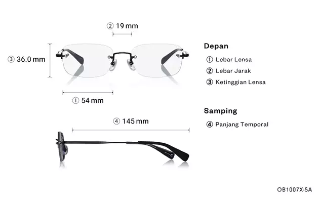 Sunglasses BACK in BLACK OB1009G-5A  Black 