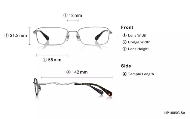 Eyeglasses Harry Potter × OWNDAYS HP1005G-5A  Silver 