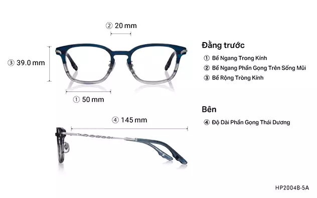 Eyeglasses Harry Potter × OWNDAYS HP2004B-5A  Blue Demi 