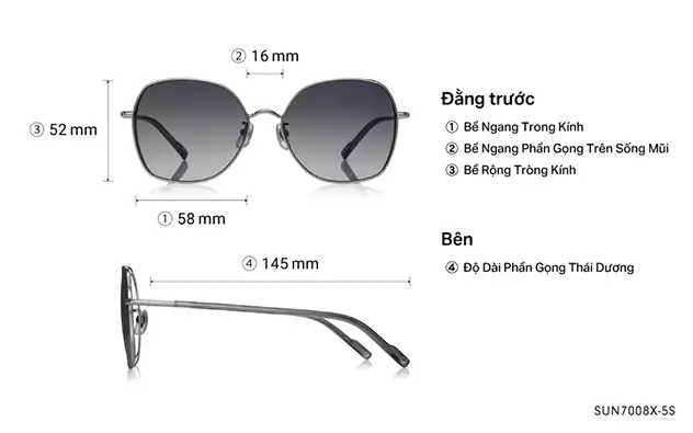 Sunglasses OWNDAYS | SUN SUN7008X-5S  Clear Pink 