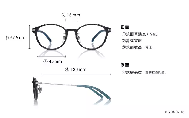 Eyeglasses Junni JU2040N-4S  Black 