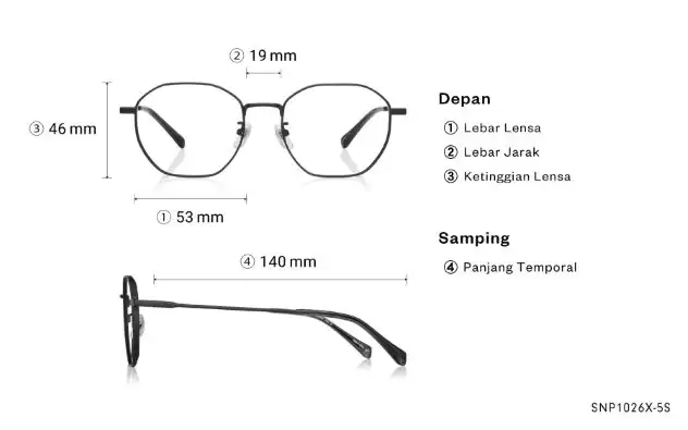 Eyeglasses OWNDAYS | SUN SNP1026X-5S Matte Black