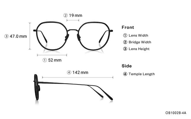 Eyeglasses OWNDAYS | ESSENTIAL OB1002B-4A  Black 