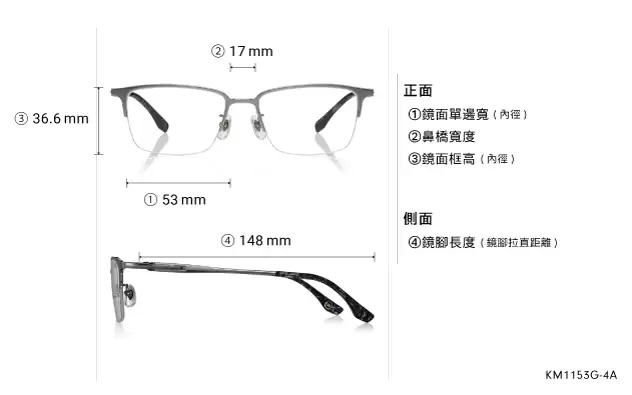 Eyeglasses K.moriyama KM1153G-4A  Black 