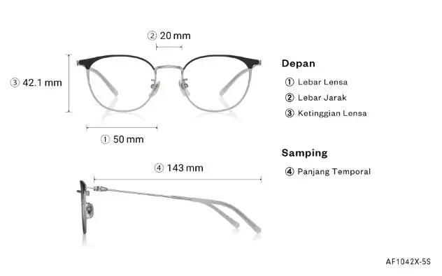 Eyeglasses OWNDAYS | AIR AF1042X-5S  Matte Black