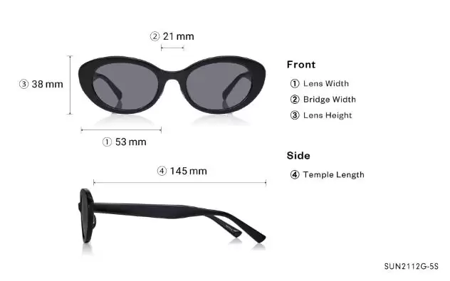 Sunglasses OWNDAYS | SUN SUN2112G-5S  Black 