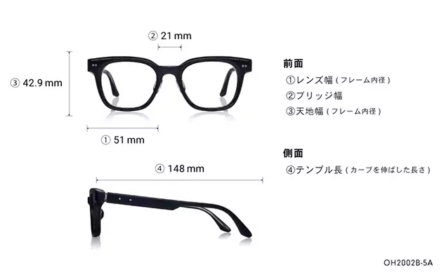 Eyeglasses THE ONE OH2002B-5A  ブラック