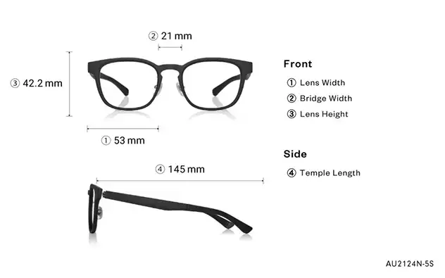 Eyeglasses OWNDAYS | AIR AU2124N-5S  Brown Demi 