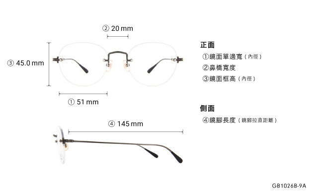 Eyeglasses Graph Belle GB1026B-9A  Pink Gold 