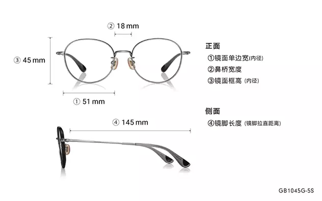 Eyeglasses Graph Belle GB1045G-5S  Pink Gold 