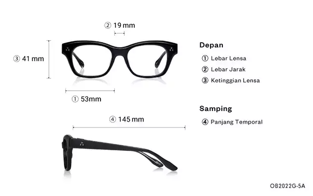 Eyeglasses BACK in BLACK OB2022G-5A  Black 
