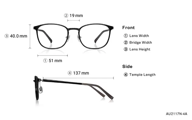 Eyeglasses OWNDAYS | AIR AU2117N-4A Brown Demi