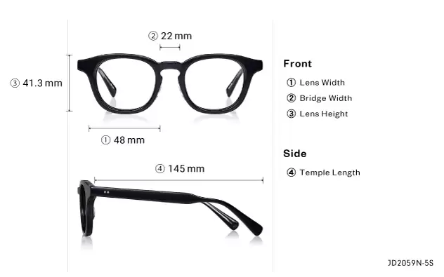 Eyeglasses John Dillinger JD2059N-5S Brown Demi