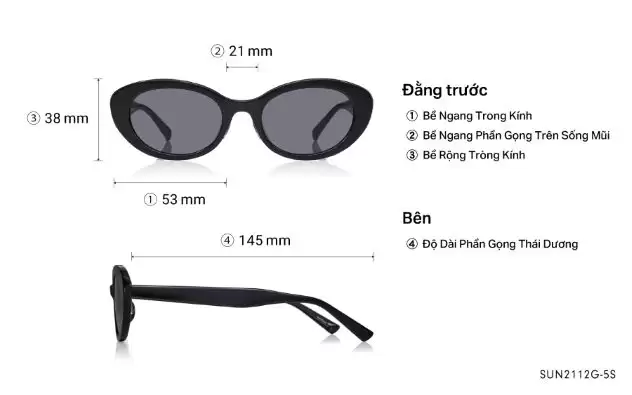 Sunglasses OWNDAYS | SUN SUN2112G-5S  Black 