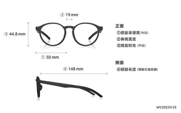 Eyeglasses OWNDAYS | MOVE MV2002N-5S  Matte Black