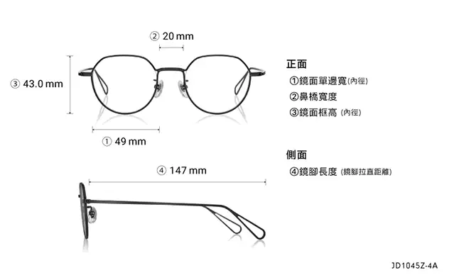 Eyeglasses John Dillinger JD1045Z-4A  Gold 