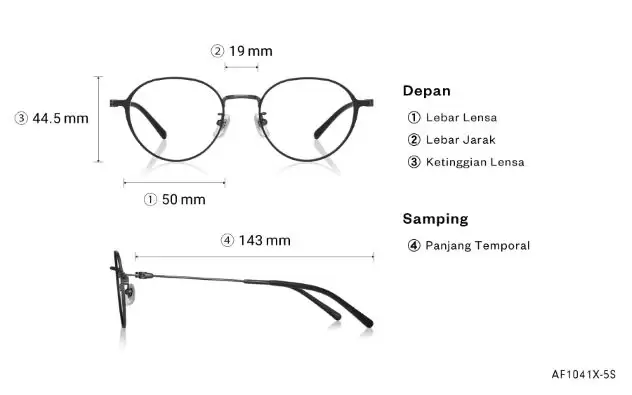 Eyeglasses OWNDAYS | AIR AF1041X-5S Matte Gun