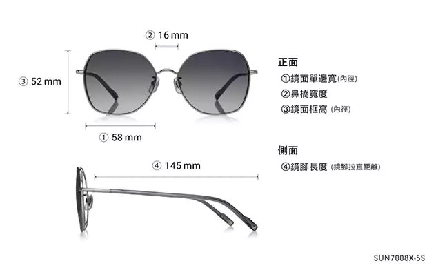 Sunglasses OWNDAYS | SUN SUN7008X-5S  Clear Gray 