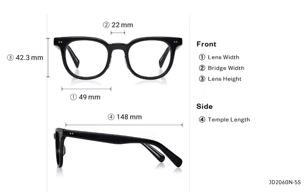 Eyeglasses John Dillinger JD2060N-5S Light Brown Demi
