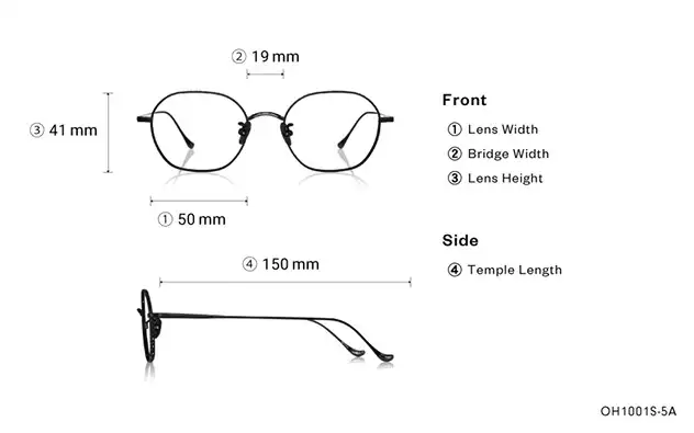 Eyeglasses THE ONE OH1001S-5A  Matte Black 
