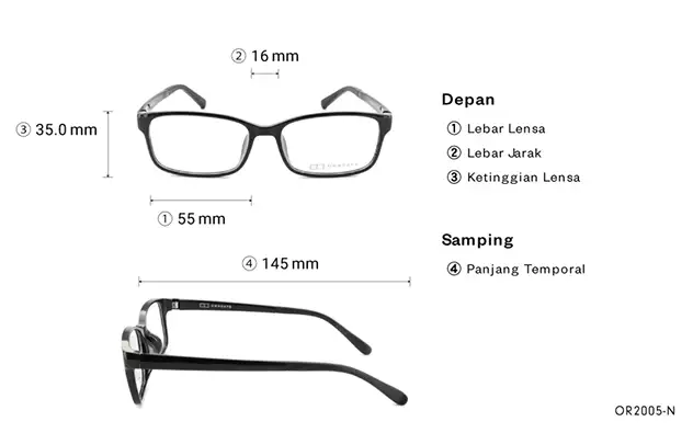 Eyeglasses OWNDAYS | ESSENTIAL OR2005-N  Black 
