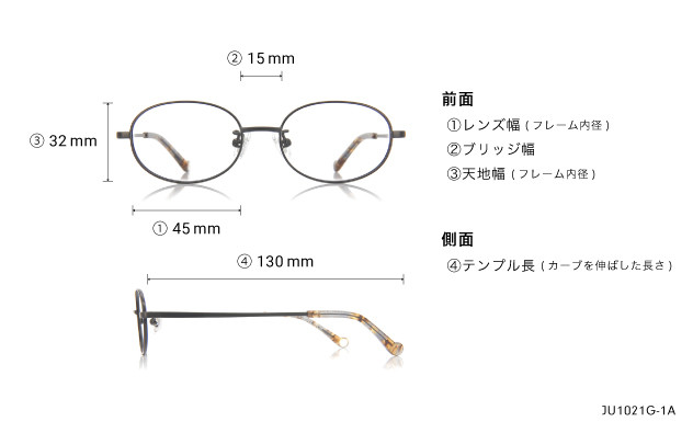 Eyeglasses Junni JU1021G-1A  Black 