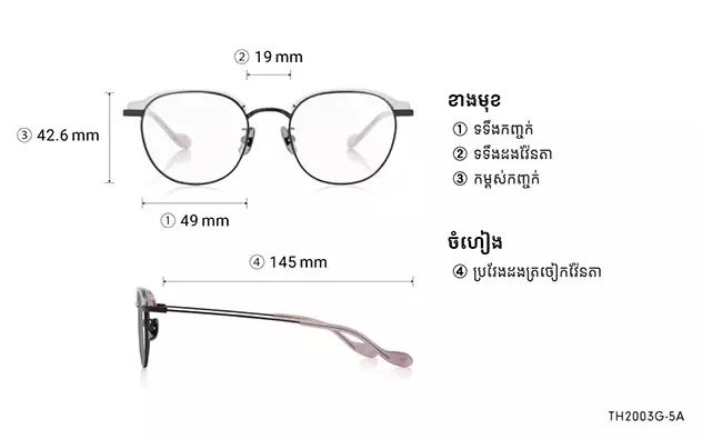 Eyeglasses OWNDAYS 10th ANNIVERSARY TH2003G-5A  Clear Gray 