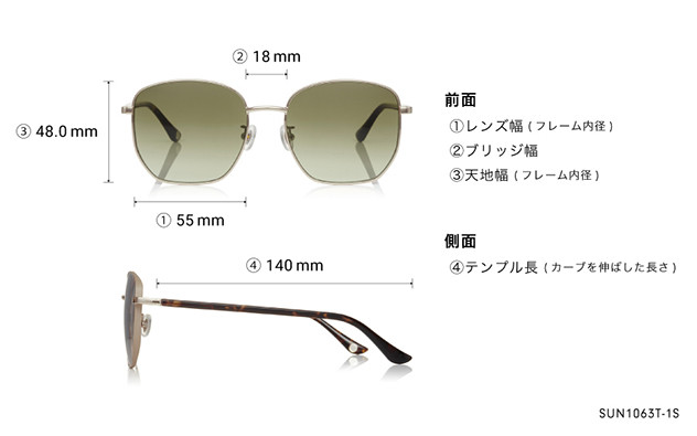 Sunglasses OWNDAYS | SUN SUN1063T-1S  ゴールド 