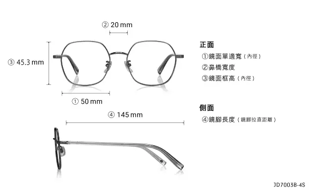 Eyeglasses John Dillinger JD7003B-4S  Gold 