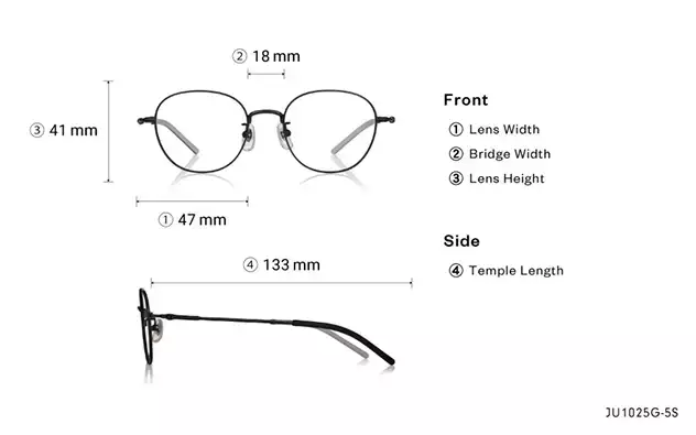 Eyeglasses Junni JU1025G-5S  Black 