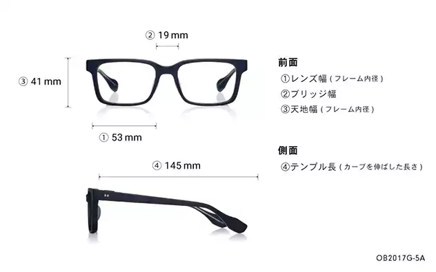 Eyeglasses BACK in BLACK OB2017G-5A  マットブラック 