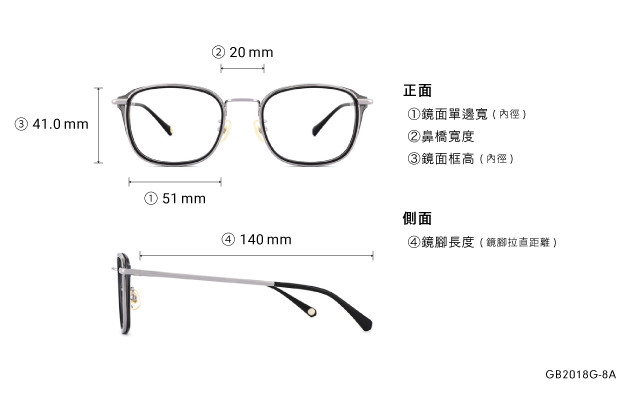 Eyeglasses Graph Belle GB2018G-8A  Black 