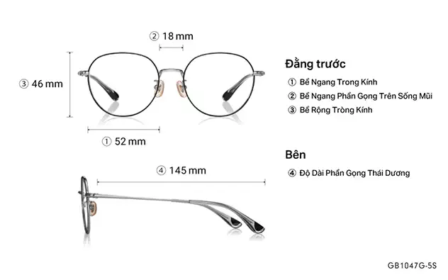 Eyeglasses Graph Belle GB1047G-5S  Pink Gold 