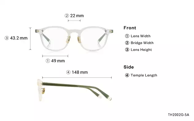 Eyeglasses OWNDAYS 10th ANNIVERSARY TH2002G-5A  Clear Yellow