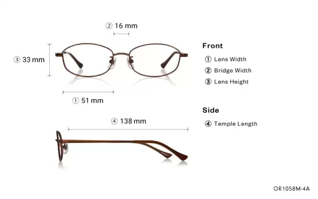 Eyeglasses OWNDAYS | ESSENTIAL OR1058M-4A Light Brown