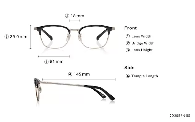 Eyeglasses John Dillinger JD2057N-5S Clear Gray