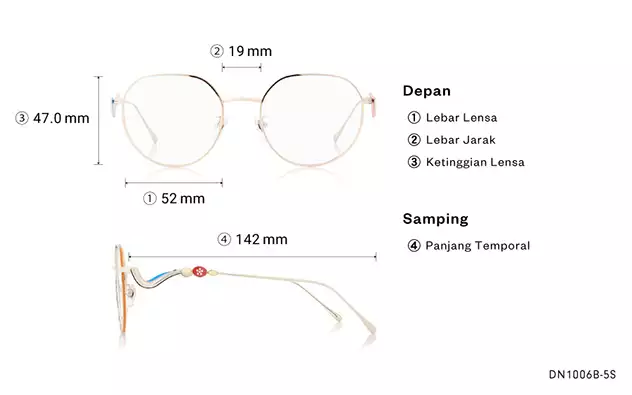 Eyeglasses TOY STORY | OWNDAYS DN1006B-5S  Gold 